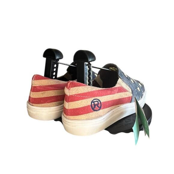 New Roper American Beauty Slip-On Sneaker Shoes Size 6 Red White Blue - Picture 4 of 5